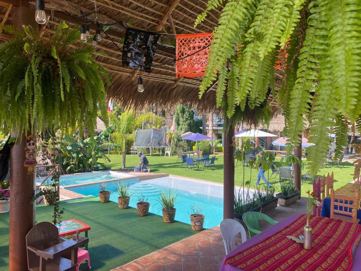 Jardin Quinta Las Fuentes Cabanas, Valsequillo. Puebla Eksteriør bilde